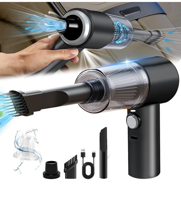 4-in-1 Wireless Mini Car & Home Vacuum Cleaner
